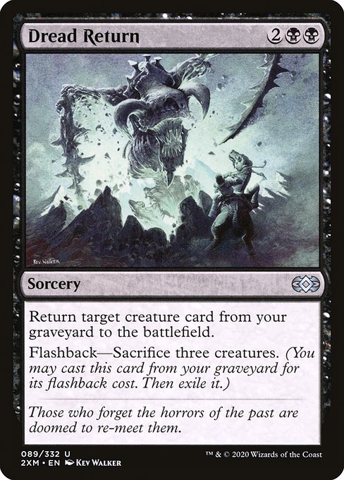 Dread Return - Magic the Gathering card
